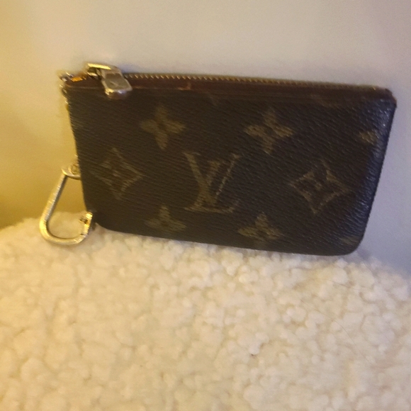 AUTHENTIC LOUIS VUITTON MONOGRAM COIN POUCH , LV CREDIT CARD WALLET HOLDER - Picture 1 of 14